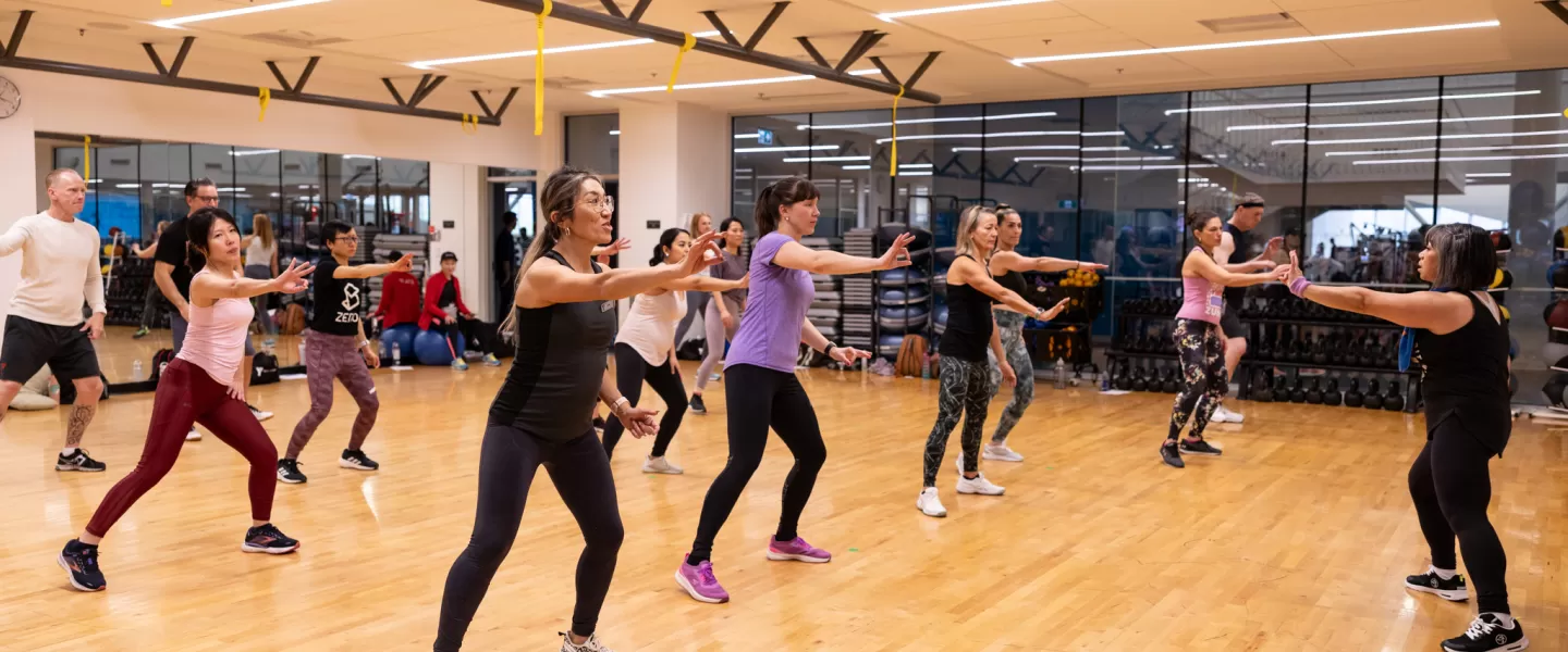 Group Zumba class