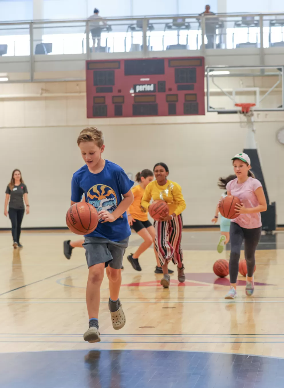 Kids in the YMCA Gym