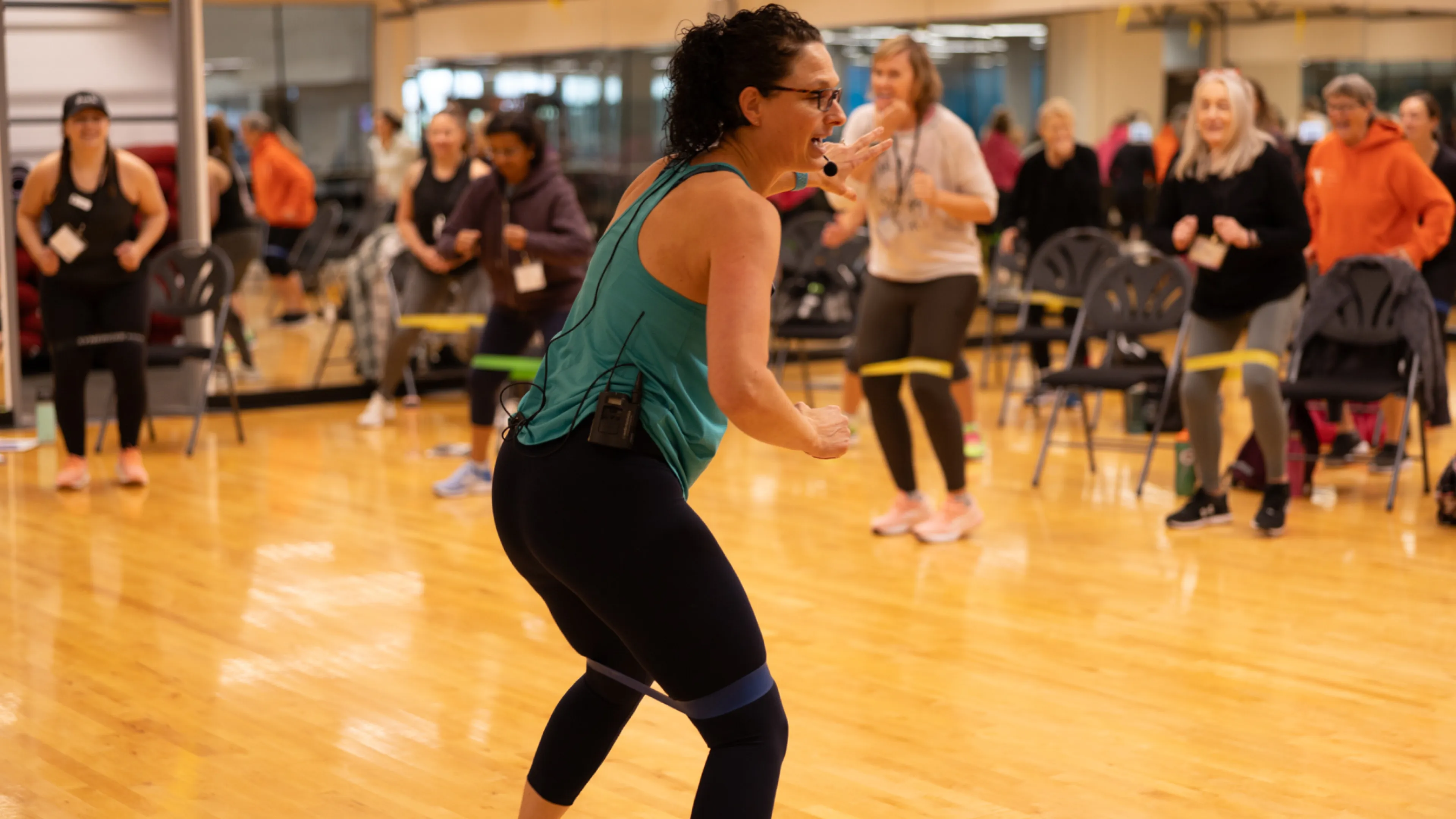 Fitness Instructor in a fitness class