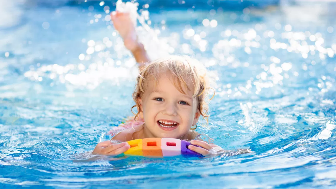 Child Swimming Smile