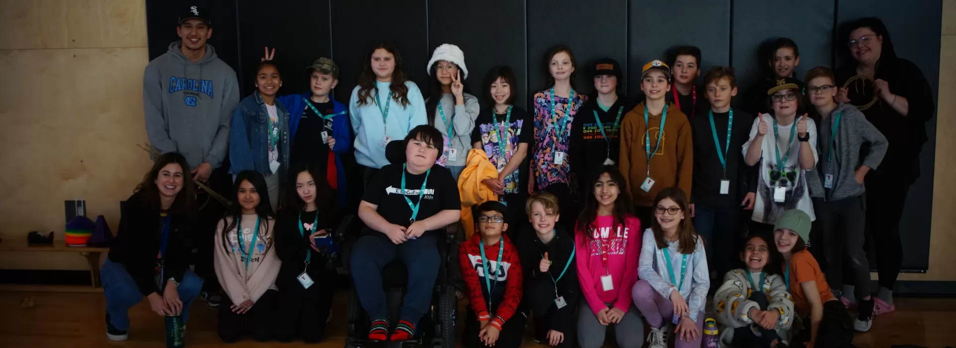 Citadel Park School's grade 5 class with Teagan and Dakotah of YMCA Calgary